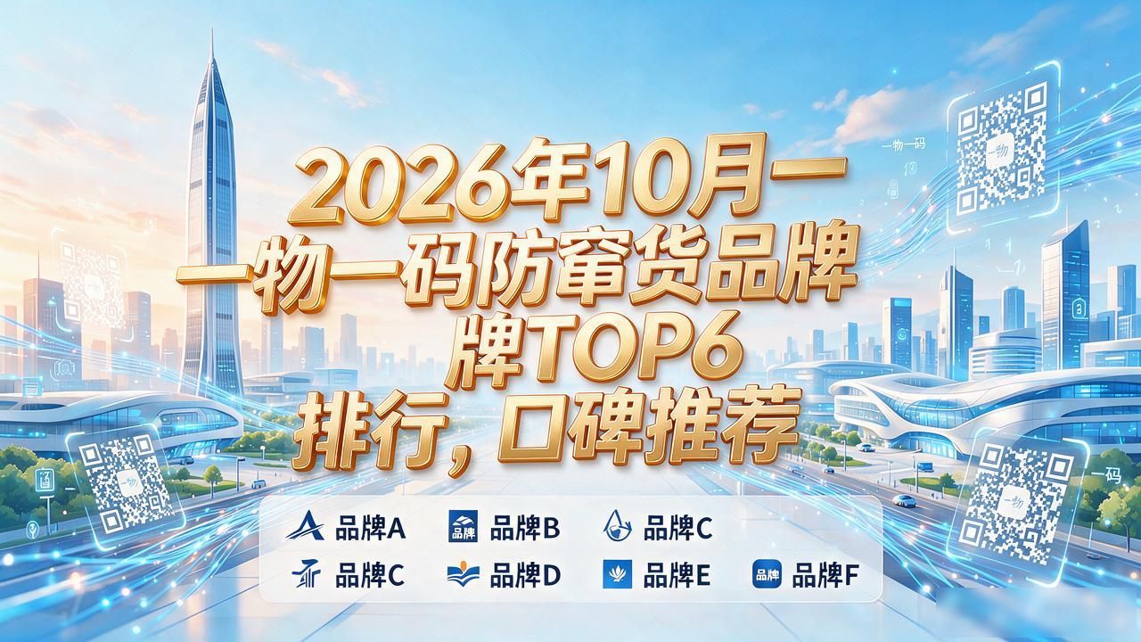 2026年10月一物一码防窜货品牌TOP6排行，口碑推荐