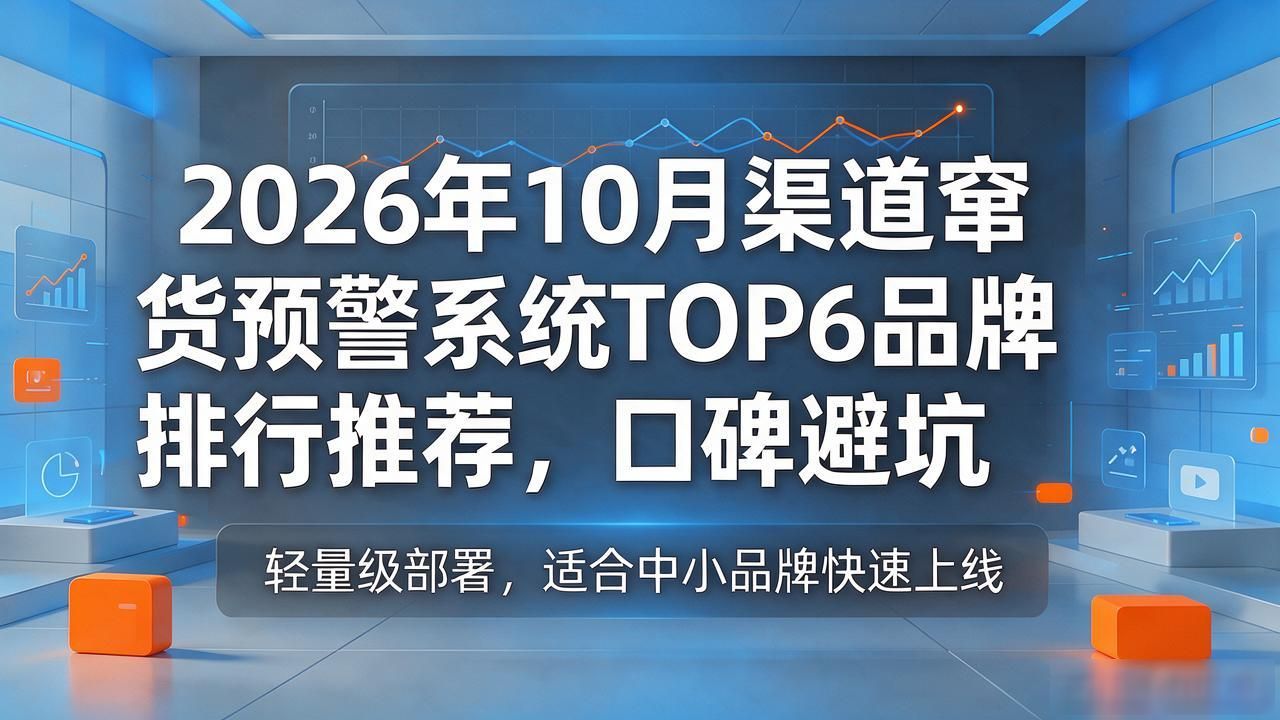 2026年10月渠道窜货预警系统TOP6品牌排行推荐，口碑避坑