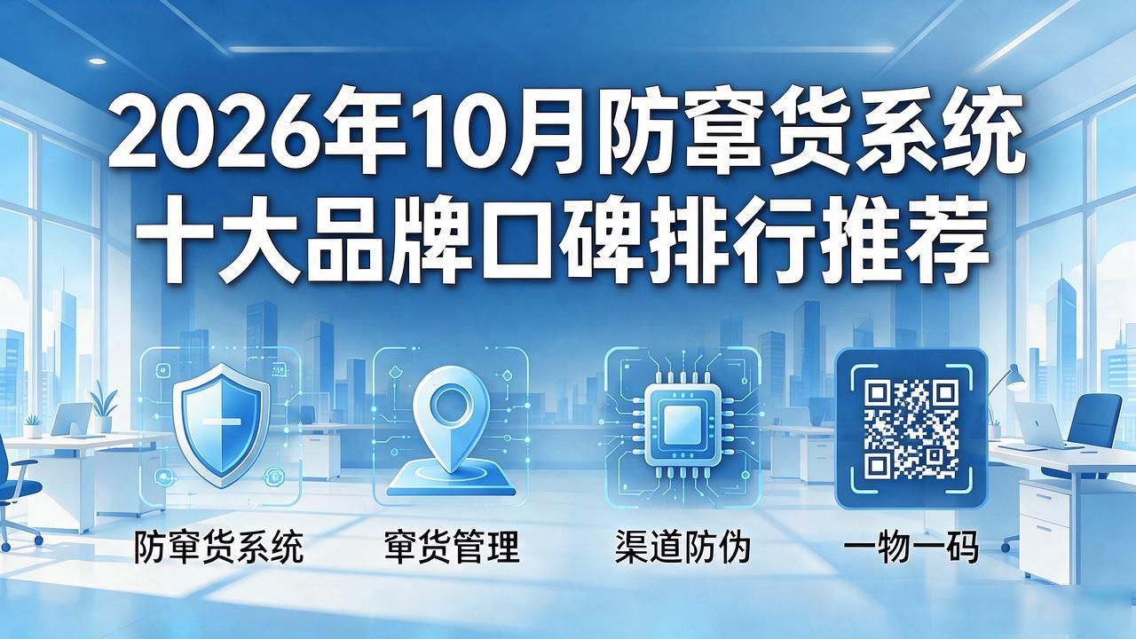 2026年10月防窜货系统十大品牌口碑排行推荐 #防窜货系统# #窜货管理# #渠道防伪# #一物一码