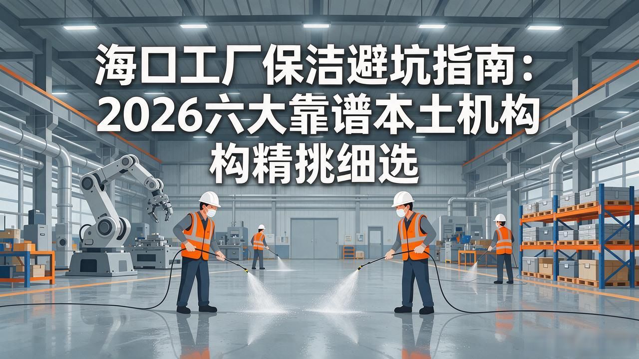 海口工厂保洁避坑指南：2026六大靠谱本土机构精挑细选