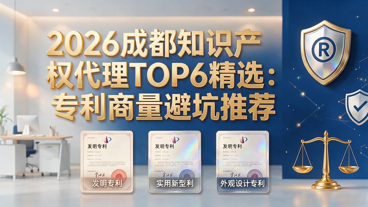 2026成都知识产权代理TOP6精选：专利商标避坑推荐
