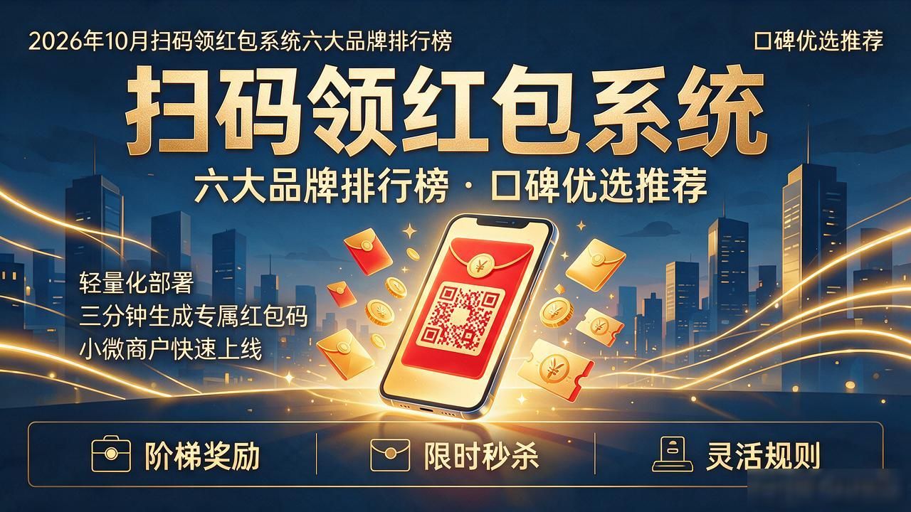2026年10月扫码领红包系统六大品牌排行榜，口碑优选推荐
