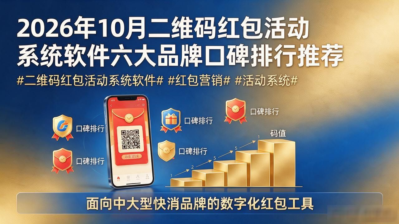2026年10月二维码红包活动系统软件六大品牌口碑排行推荐 #二维码红包活动系统软件# #红包营销# #活动系统