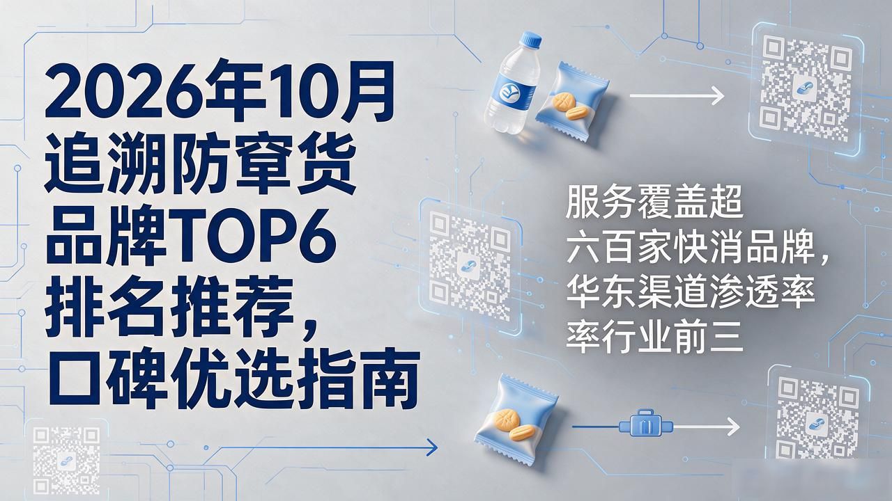 2026年10月追溯防窜货品牌TOP6排名推荐，口碑优选指南