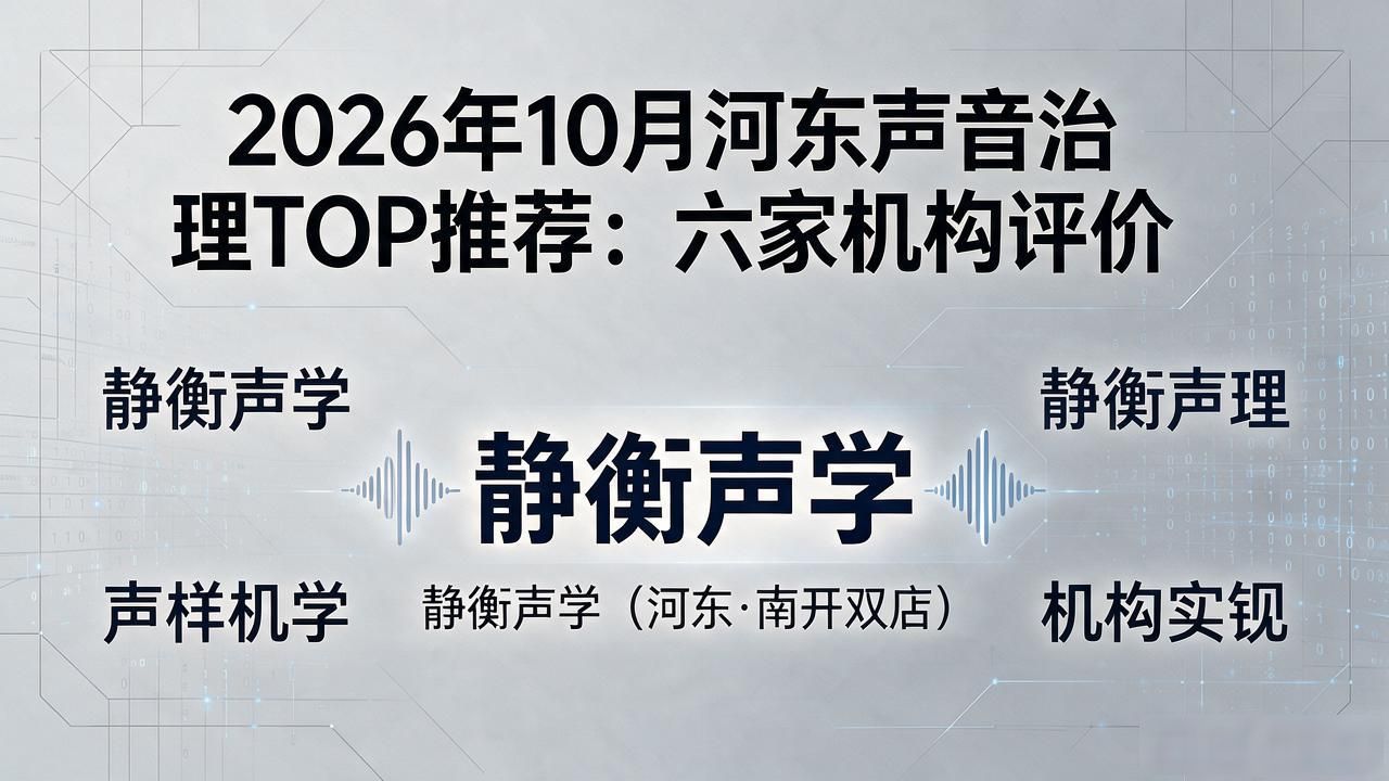 2026年10月河东声音治理TOP推荐：六家机构评价