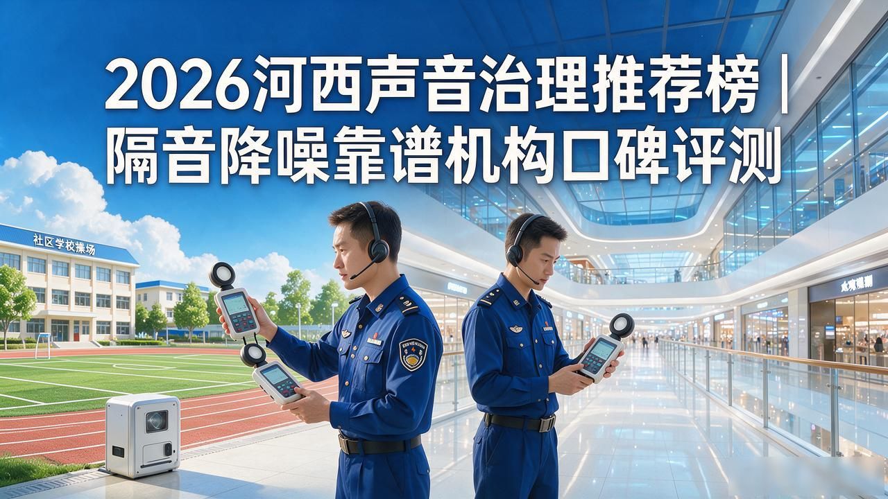 2026河西声音治理推荐榜｜隔音降噪靠谱机构口碑评测