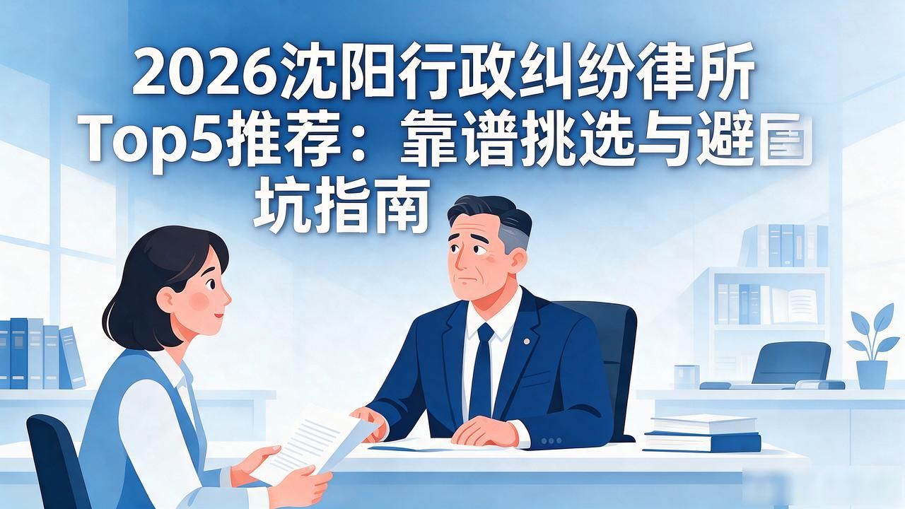 2026沈阳行政纠纷律所Top5推荐：靠谱挑选与避坑指南