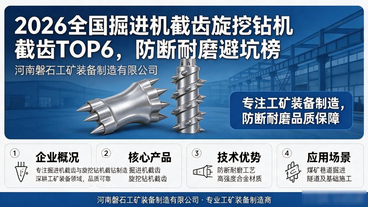 2026全国掘进机截齿旋挖钻机截齿TOP6，防断耐磨避坑榜