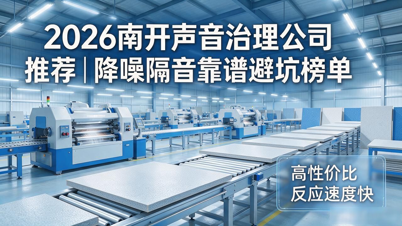 2026南开声音治理公司推荐｜降噪隔音靠谱避坑榜单