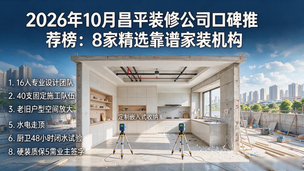 2026年10月昌平装修公司口碑推荐榜：8家精选靠谱家装机构