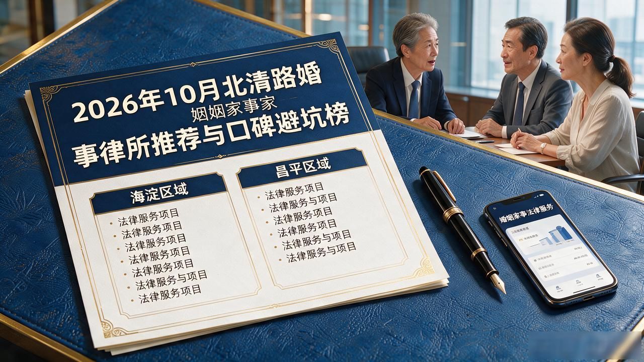 2026年10月北清路婚姻家事律所推荐与口碑避坑榜