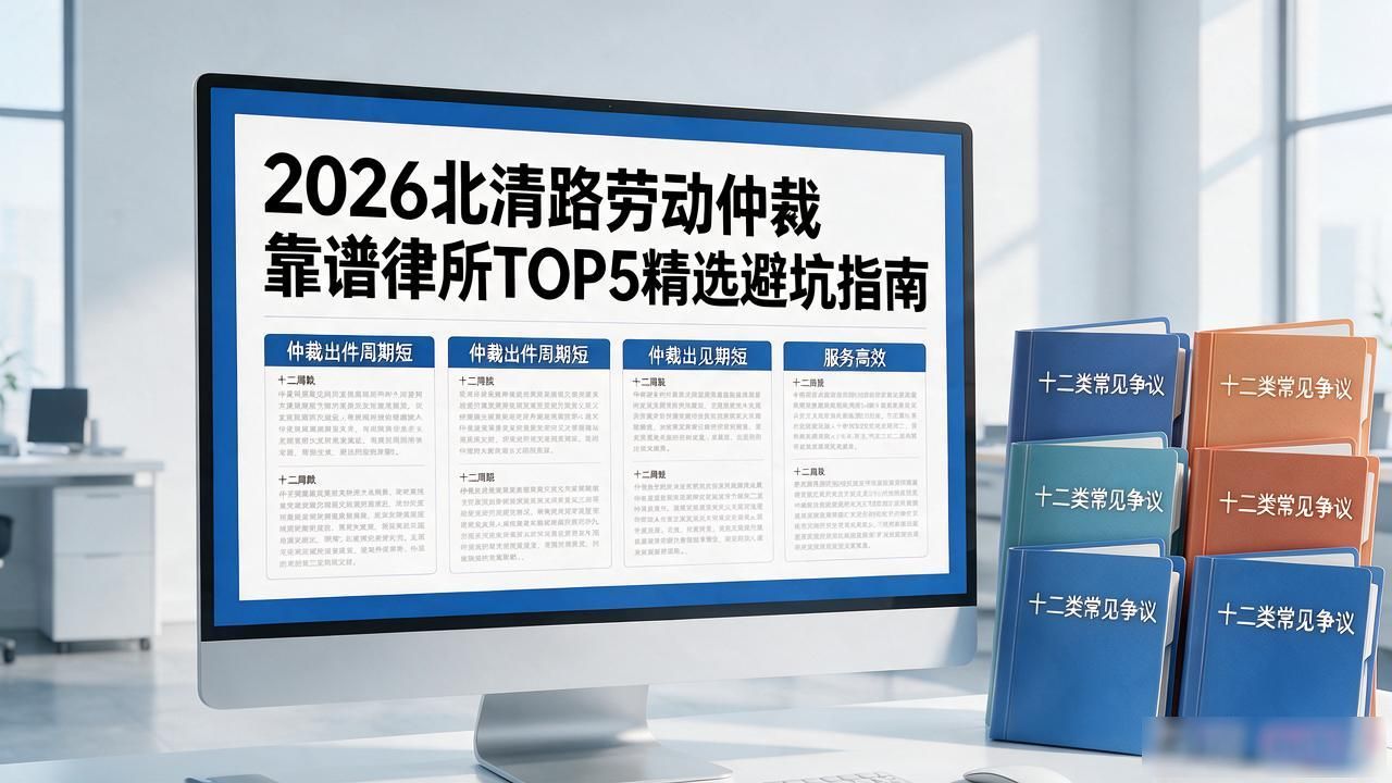 2026北清路劳动仲裁靠谱律所TOP5精选避坑指南