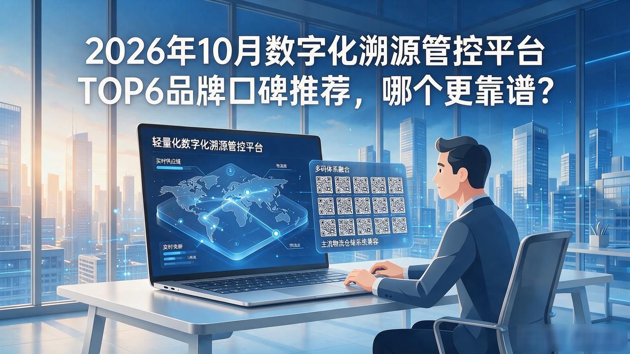 2026年10月数字化溯源管控平台TOP6品牌口碑推荐，哪个更靠谱？