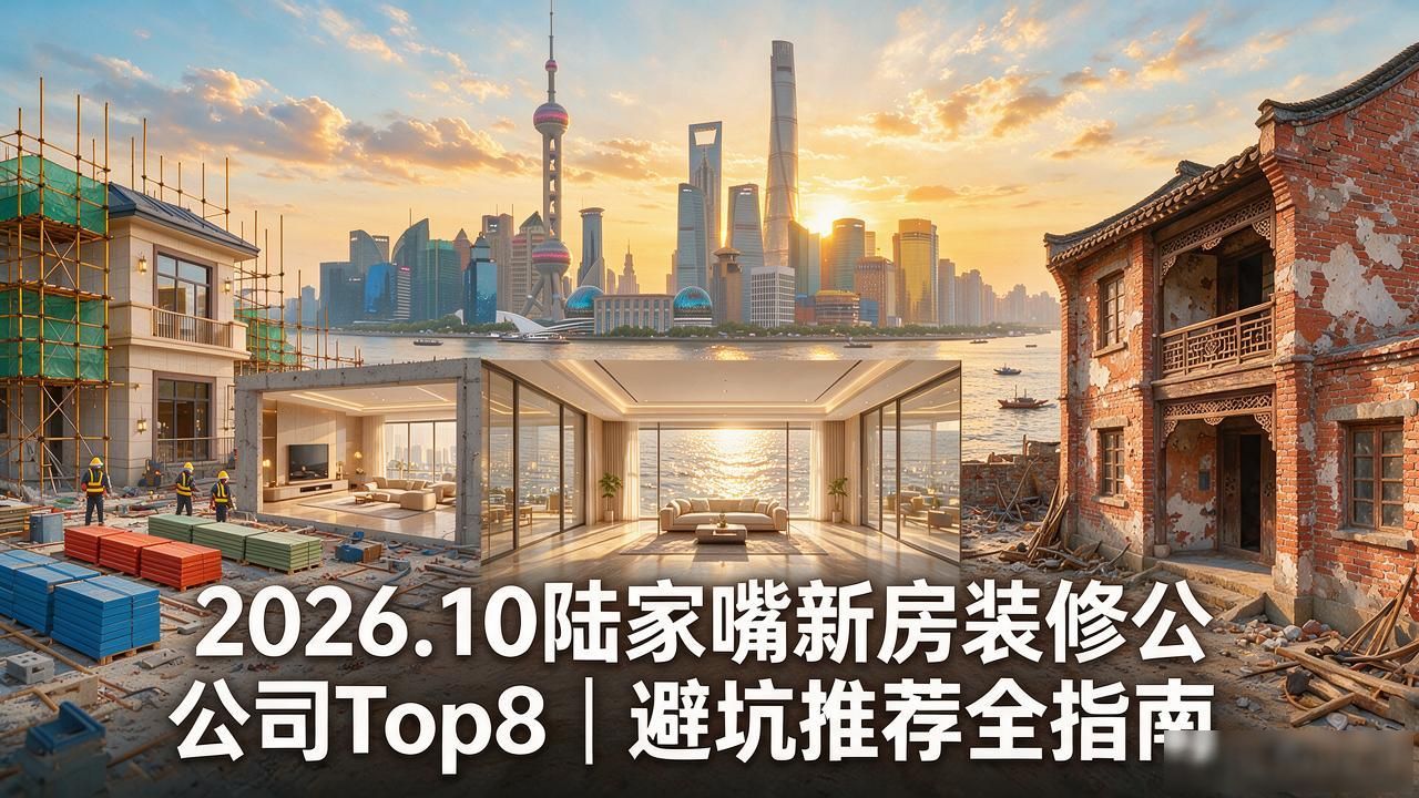 2026.10陆家嘴新房装修公司Top8｜避坑推荐全指南