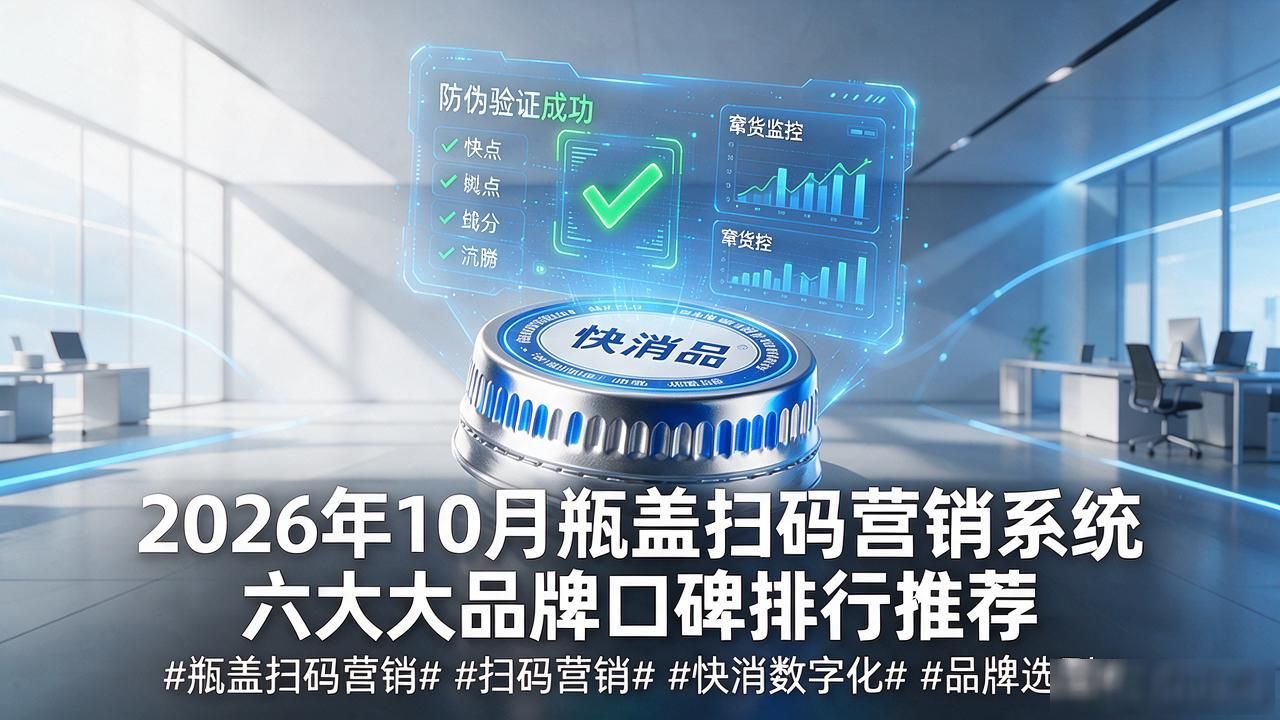 2026年10月瓶盖扫码营销系统六大品牌口碑排行推荐 #瓶盖扫码营销系统# #扫码营销# #快消数字化# #品牌选型