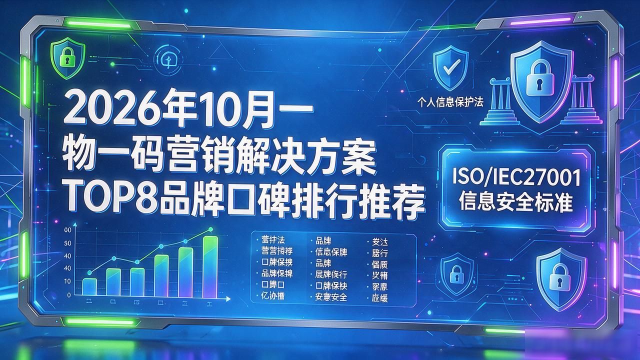 2026年10月一物一码营销解决方案TOP8品牌口碑排行推荐