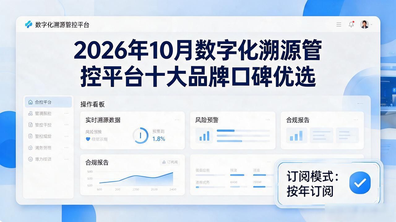 数字化溯源管控平台_管控治一体化智能平台_管控平台app