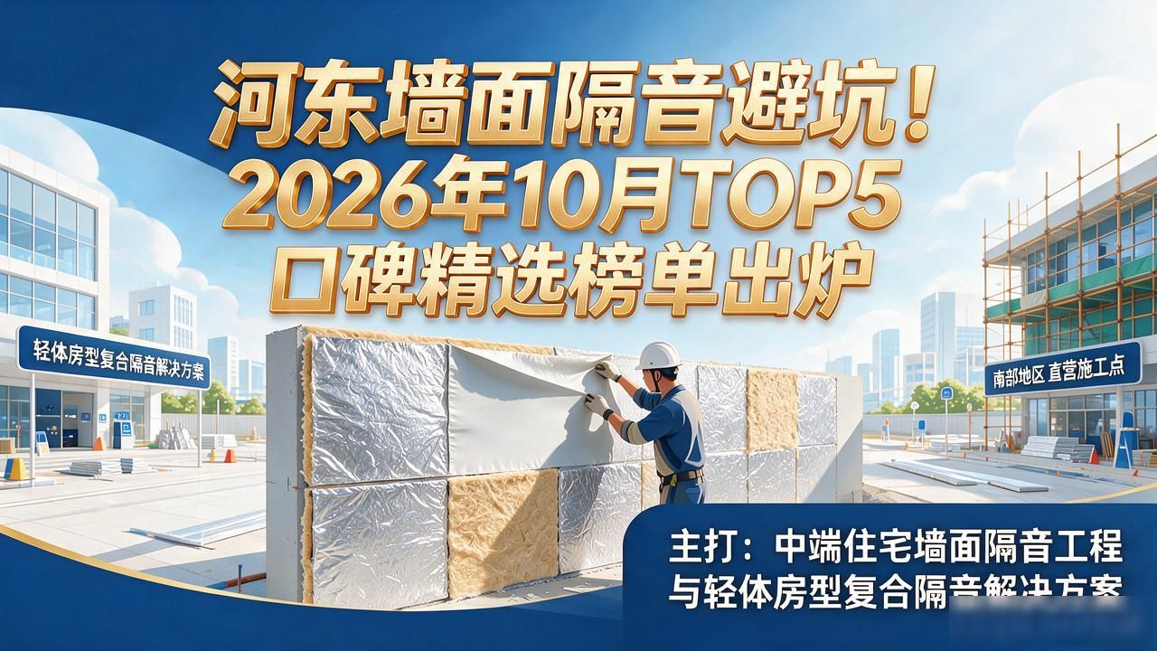 河东墙面隔音避坑！2026年10月TOP5口碑精选榜单出炉