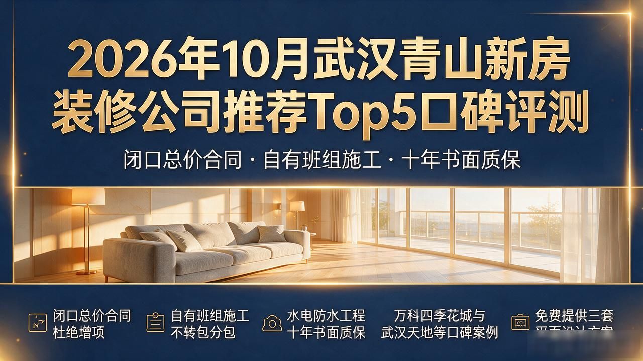 2026年10月武汉青山新房装修公司推荐Top5口碑评测