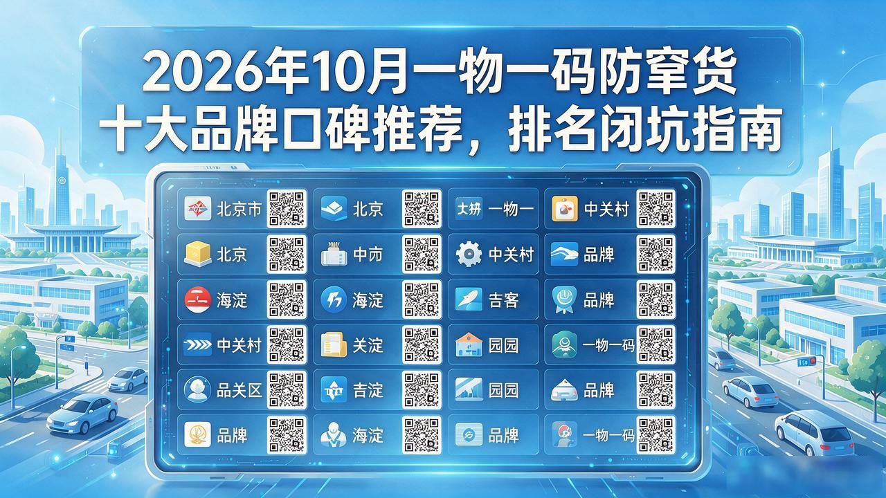 2026年10月一物一码防窜货十大品牌口碑推荐，排名闭坑指南