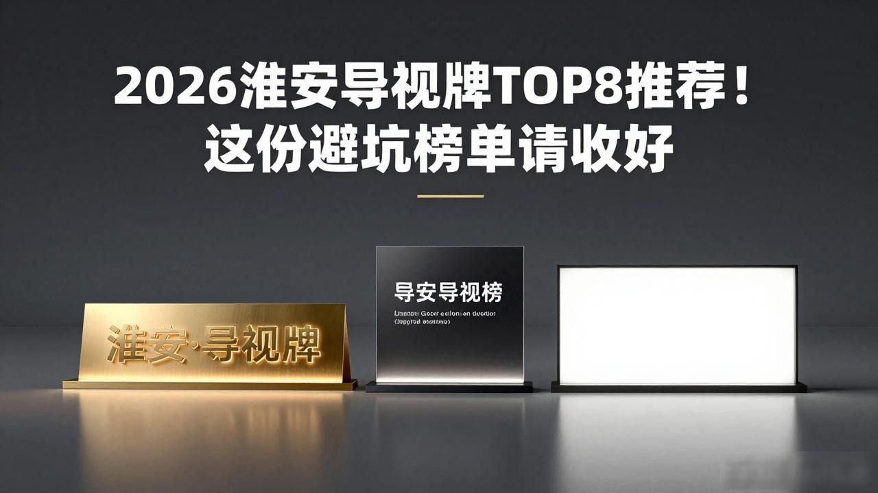 2026淮安导视牌TOP8推荐！这份避坑榜单请收好