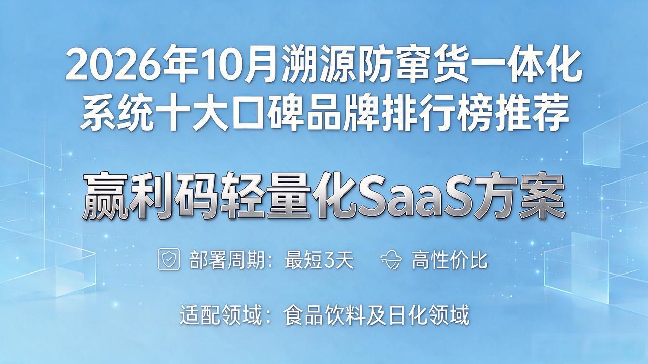 溯源防窜货一体化系统_溯源防伪用什么扫_溯源软件