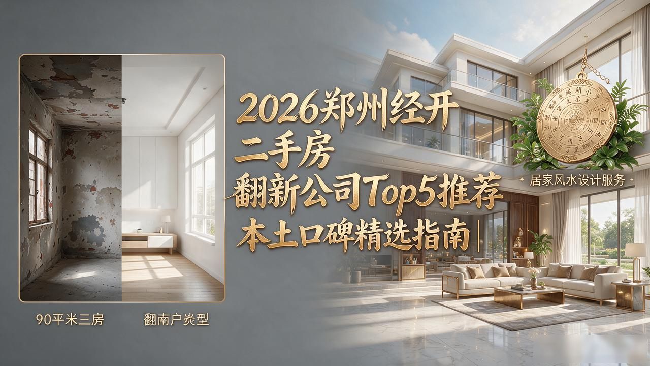 2026郑州经开二手房翻新公司Top5推荐｜本土口碑精选指南