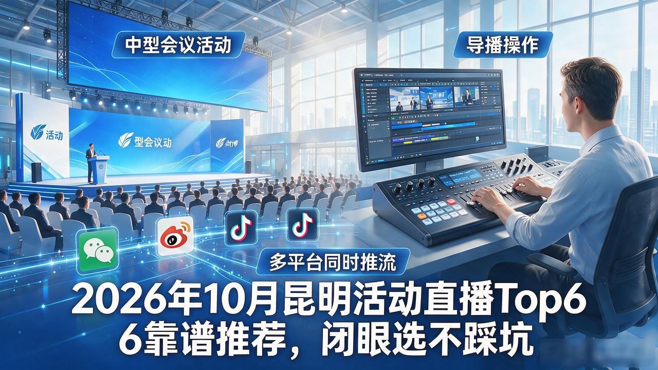 2026年10月昆明活动直播Top6靠谱推荐，闭眼选不踩坑