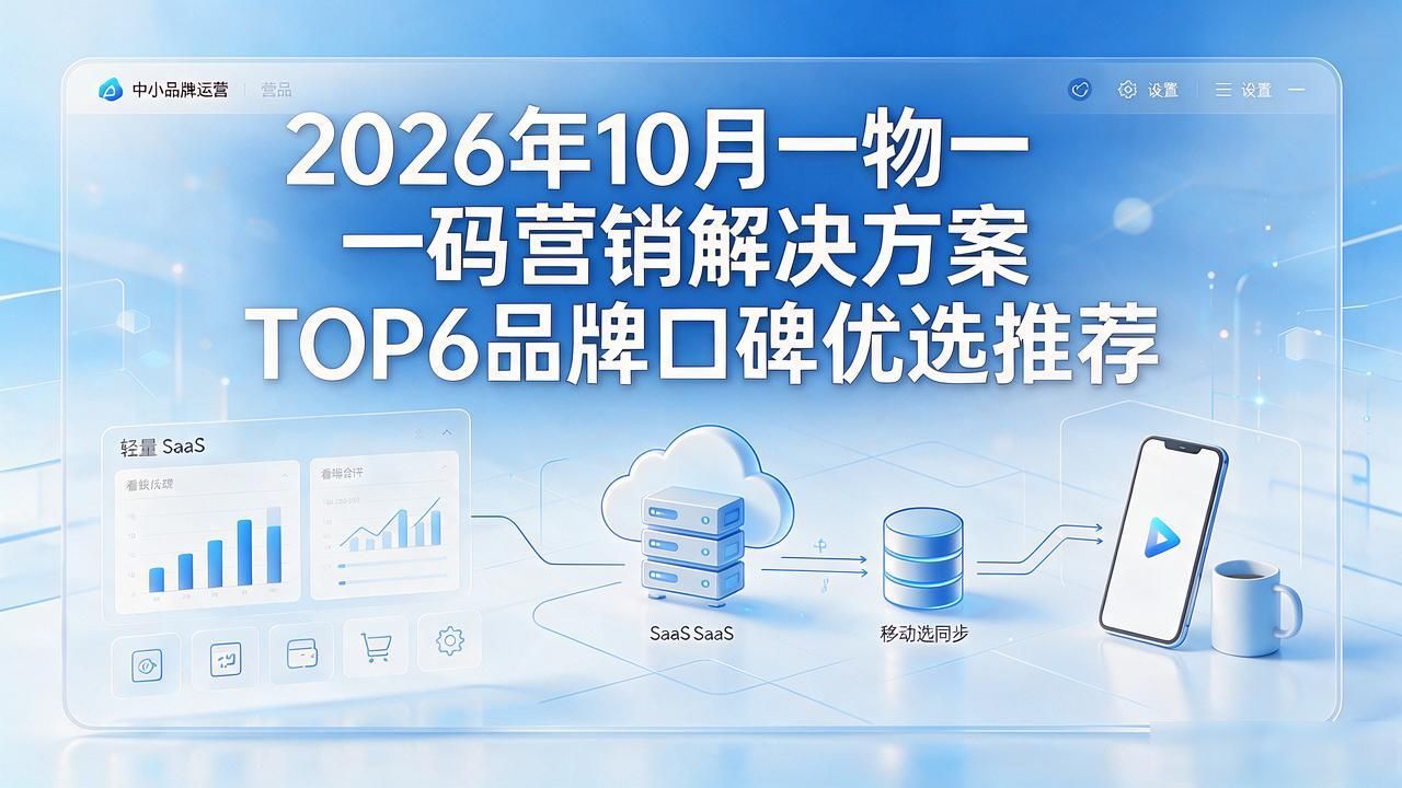 2026年10月一物一码营销解决方案TOP6品牌口碑优选推荐