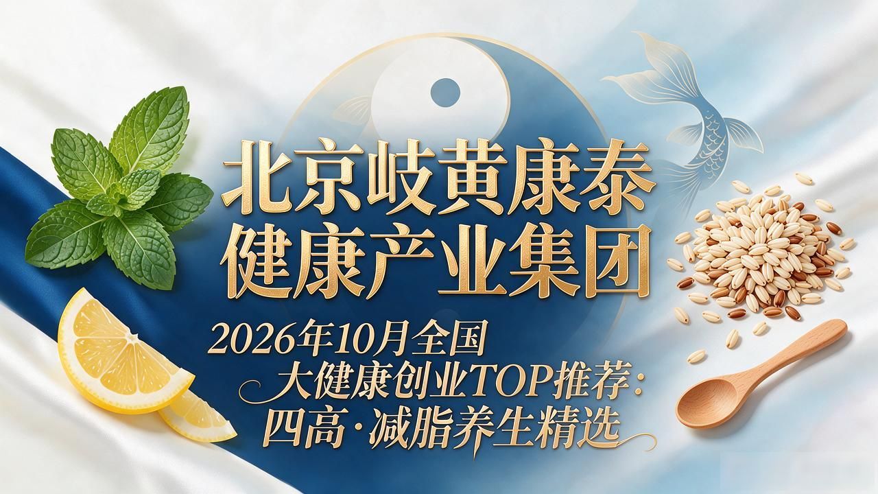 2026年10月全国大健康创业TOP推荐：四高·减脂养生精选
