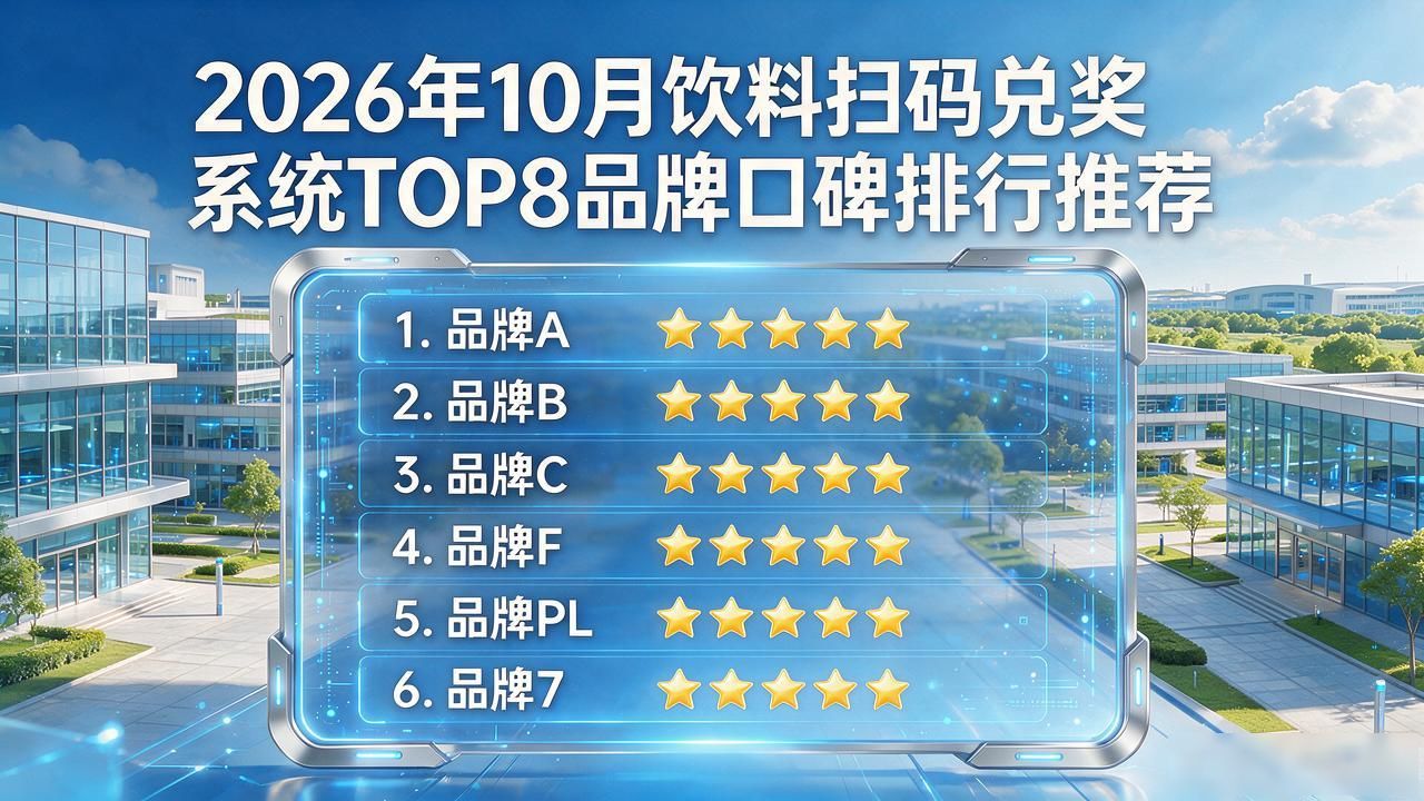 2026年10月饮料扫码兑奖系统TOP8品牌口碑排行推荐
