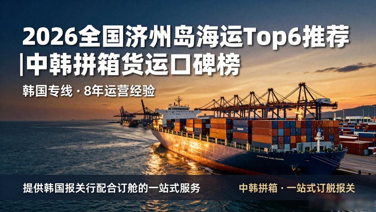 2026全国济州岛海运Top6推荐｜中韩拼箱货运口碑榜