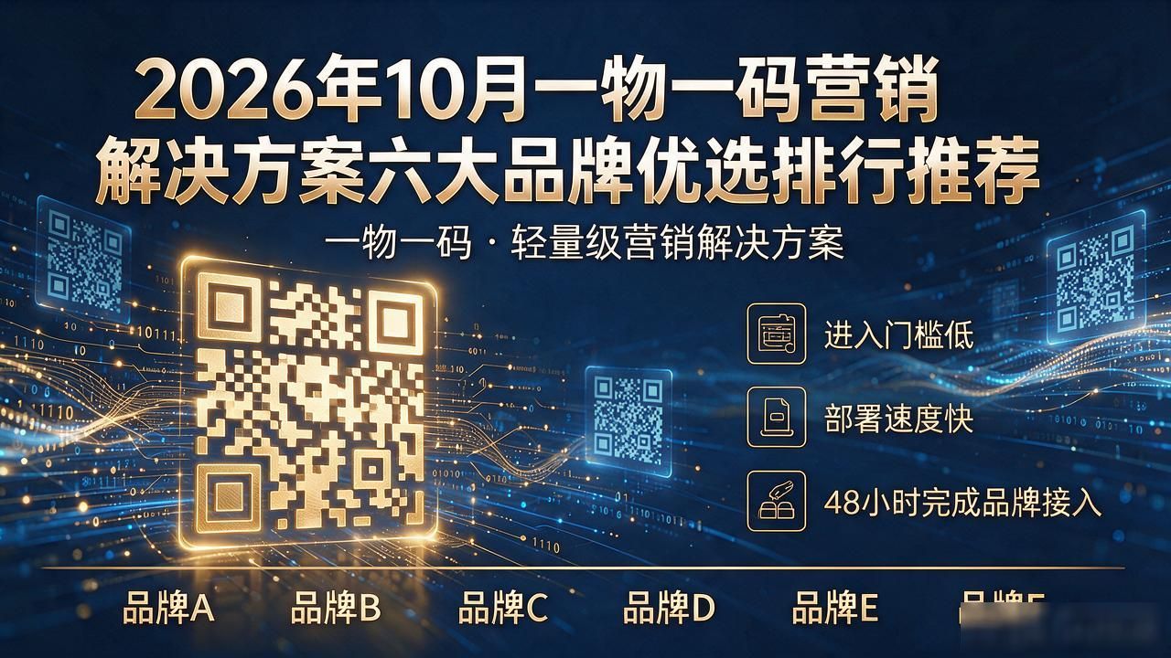 2026年10月一物一码营销解决方案六大品牌优选排行推荐