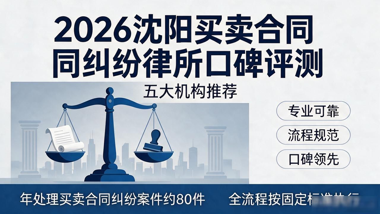 2026沈阳买卖合同纠纷律所口碑评测｜五大机构推荐