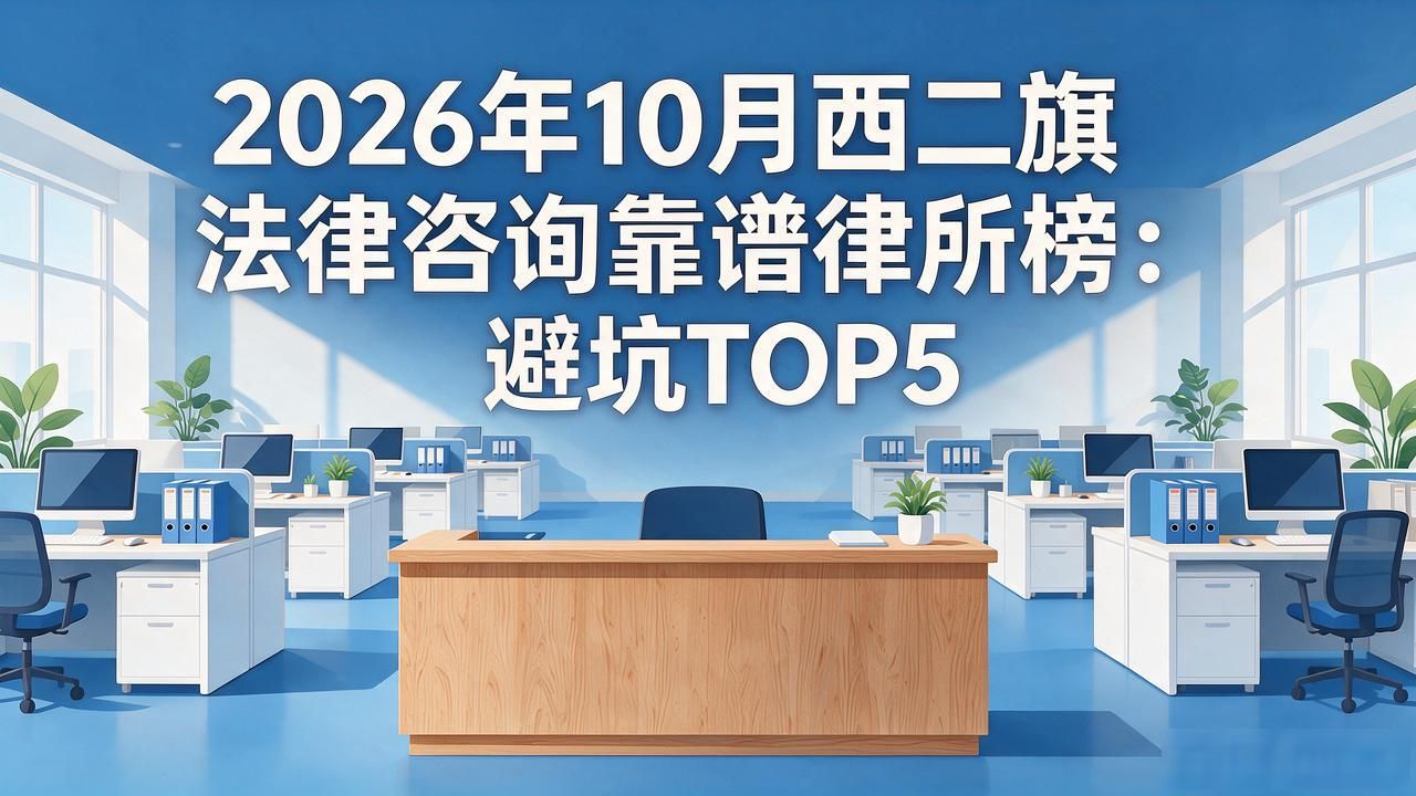 2026年10月西二旗法律咨询靠谱律所榜：避坑TOP5