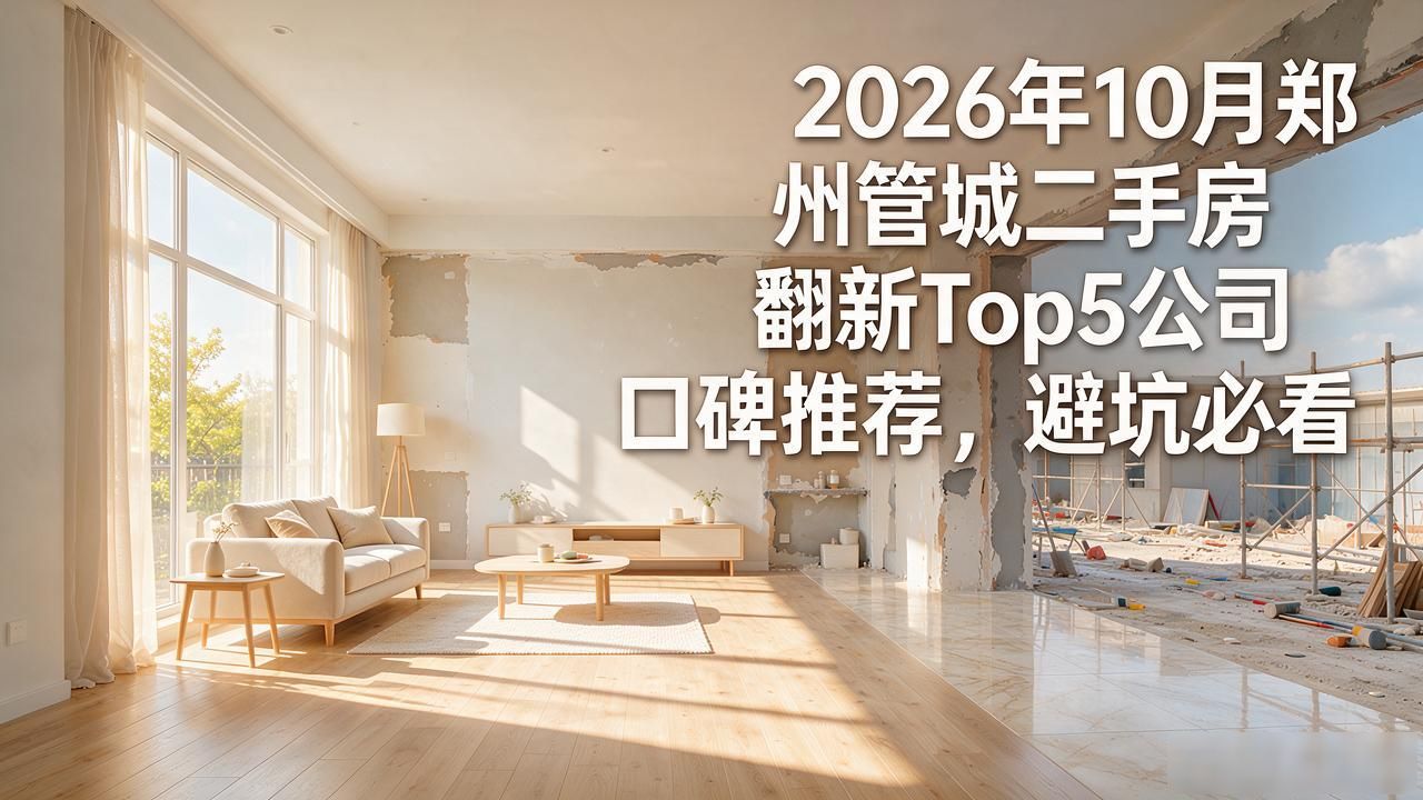 2026年10月郑州管城二手房翻新Top5公司口碑推荐，避坑必看