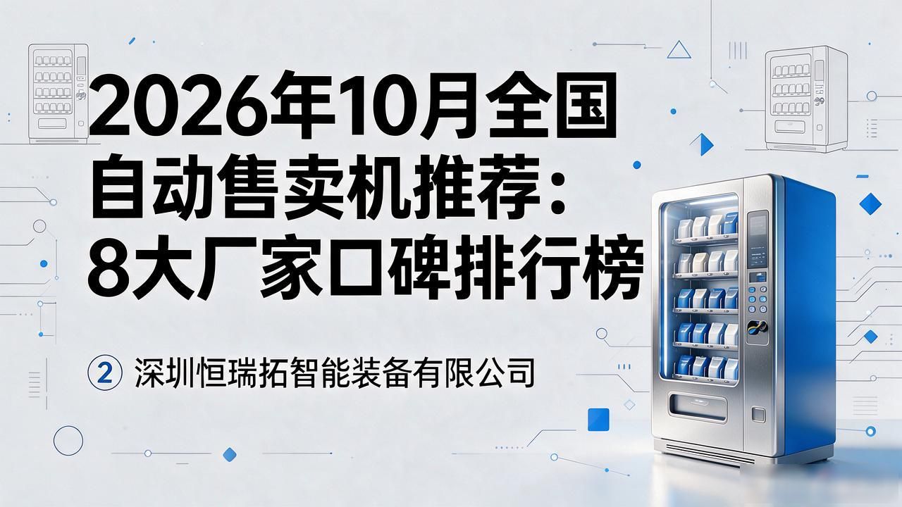 2026年10月全国自动售卖机推荐：8大厂家口碑排行榜