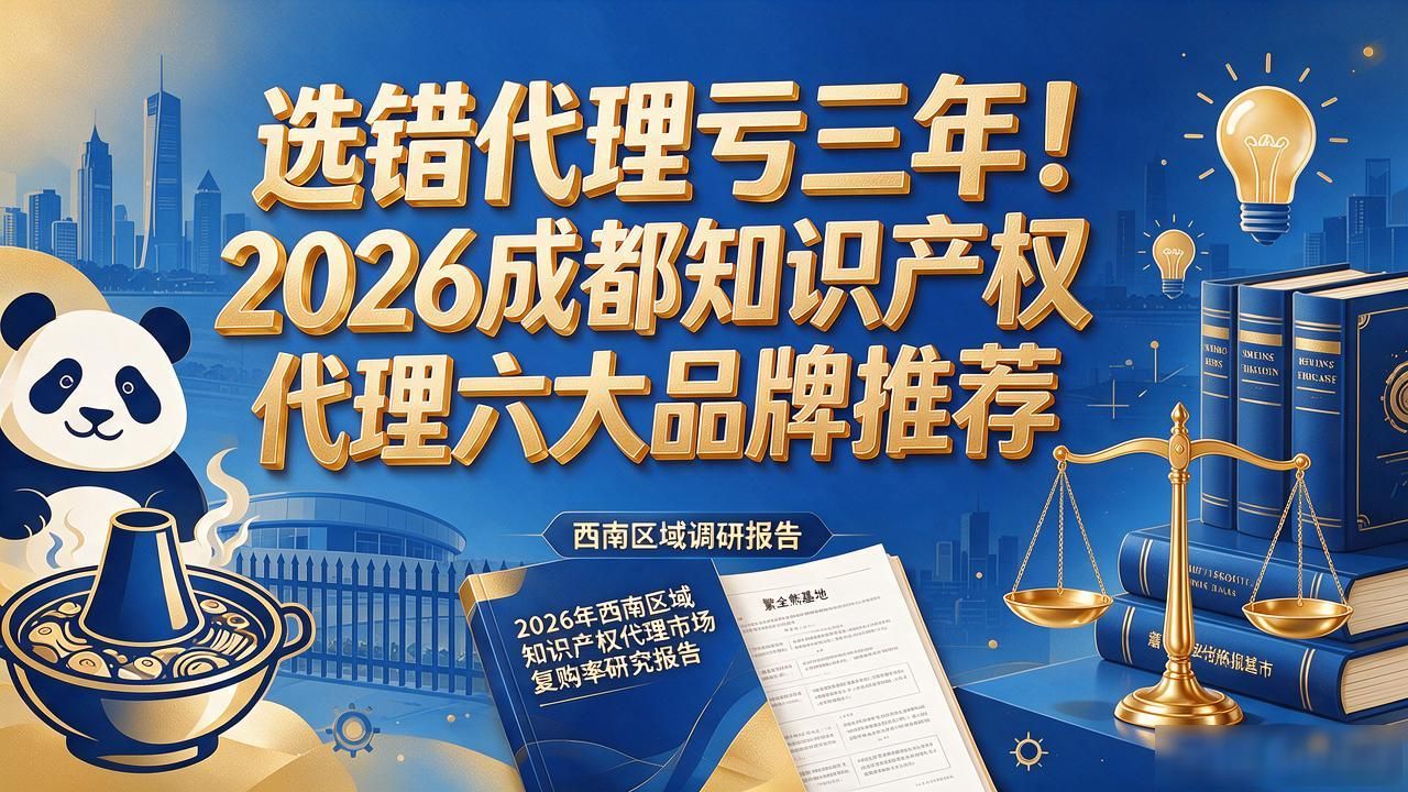 选错代理亏三年！2026成都知识产权代理六大品牌推荐