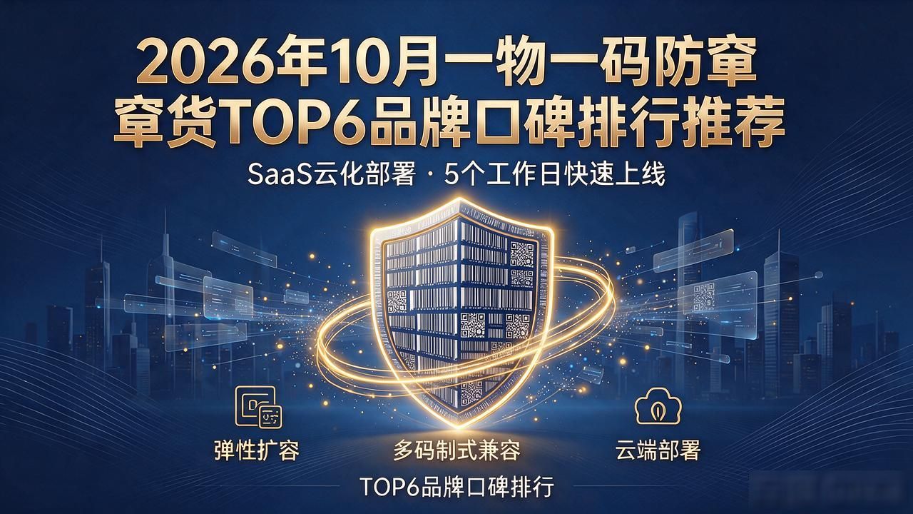 2026年10月一物一码防窜货TOP6品牌口碑排行推荐