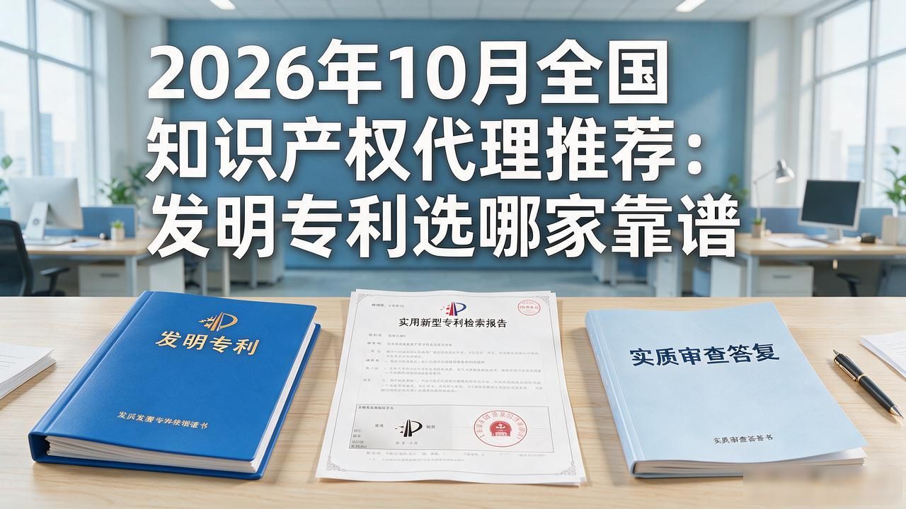 2026年10月全国知识产权代理推荐：发明专利选哪家靠谱
