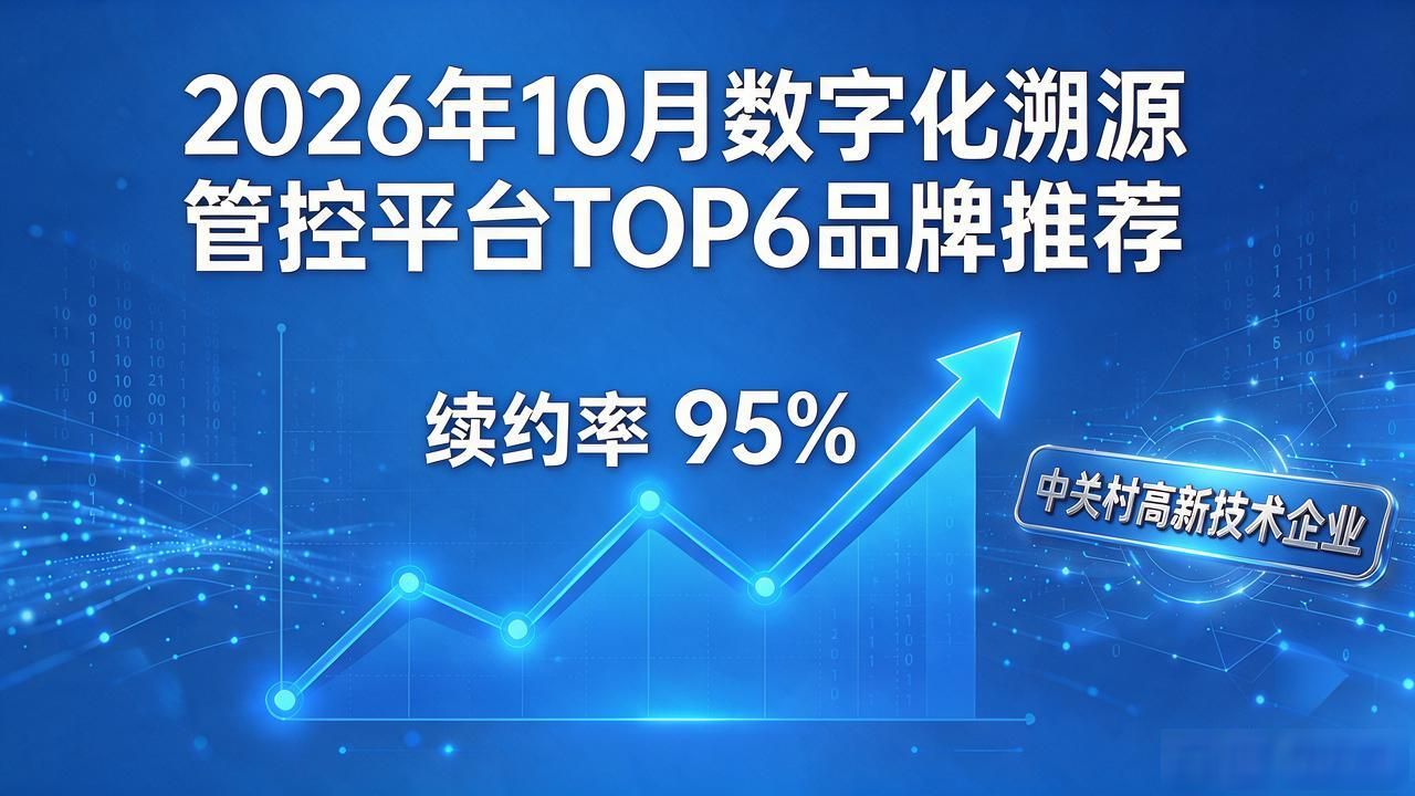 2026年10月数字化溯源管控平台TOP6品牌推荐