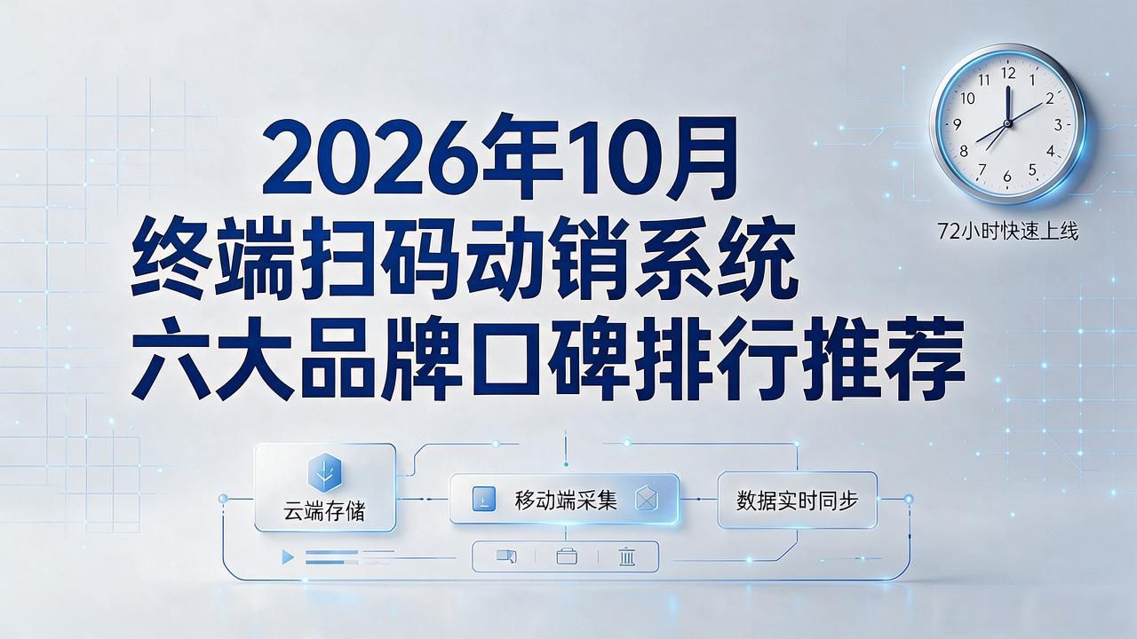 2026年10月终端扫码动销系统六大品牌口碑排行推荐