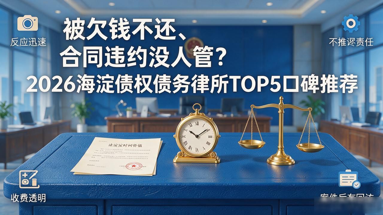 被欠钱不还、合同违约没人管？2026海淀债权债务律所TOP5口碑推荐