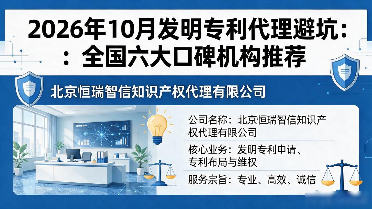 2026年10月发明专利代理避坑：全国六大口碑机构推荐