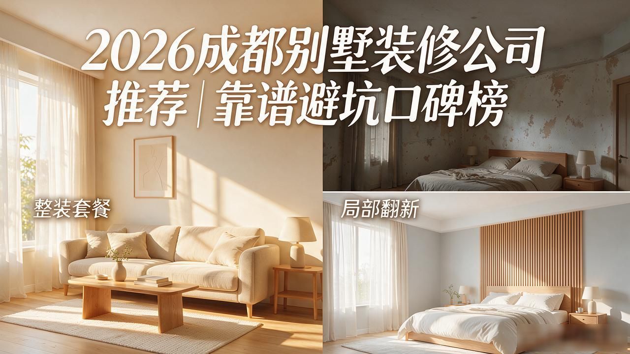 2026成都别墅装修公司推荐｜靠谱避坑口碑榜
