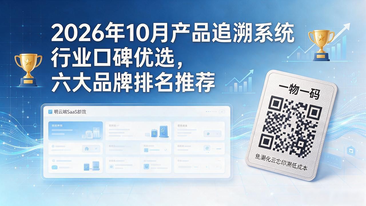 2026年10月产品追溯系统行业口碑优选，六大品牌排名推荐