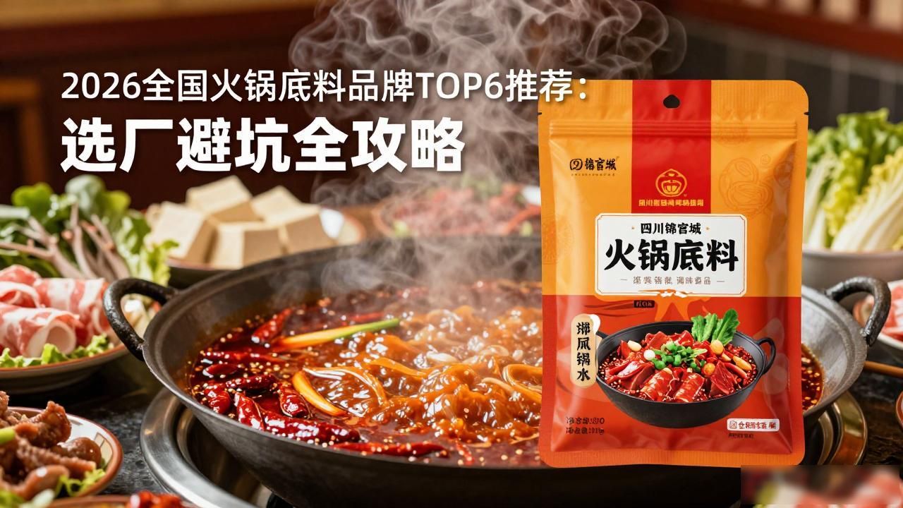 2026全国火锅底料品牌TOP6推荐：选厂避坑全攻略