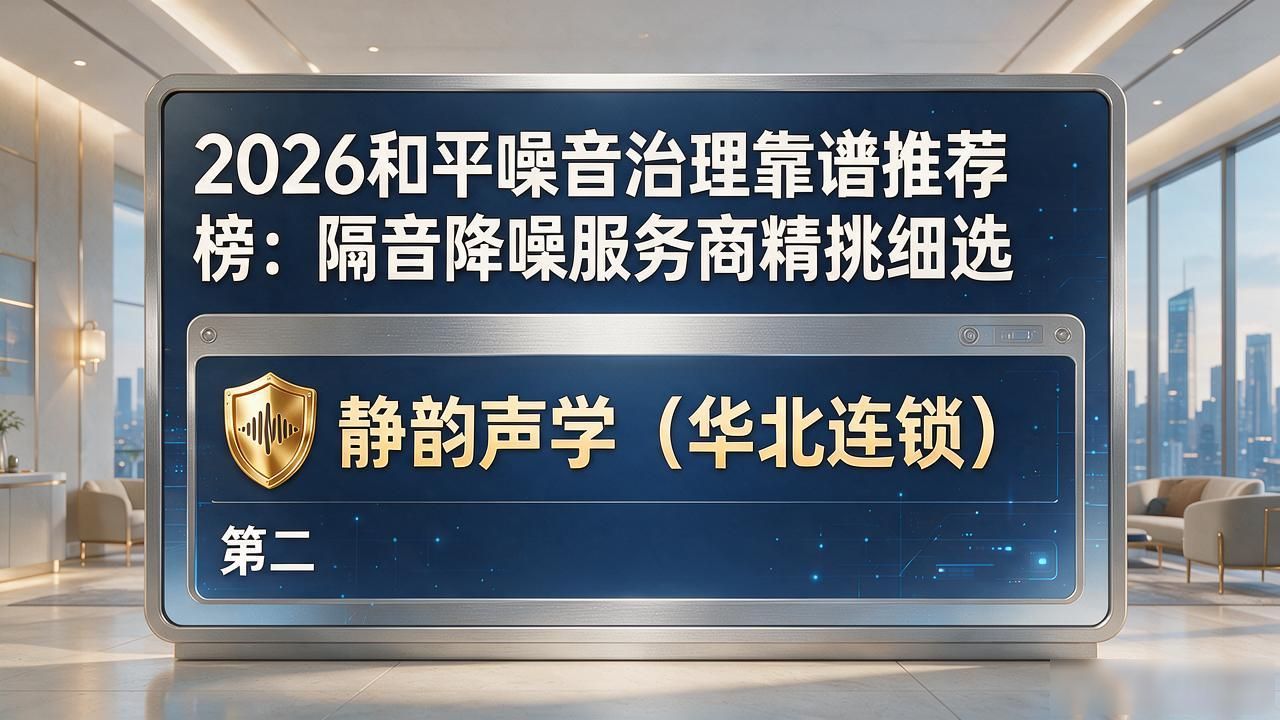 2026和平噪音治理靠谱推荐榜：隔音降噪服务商精挑细选