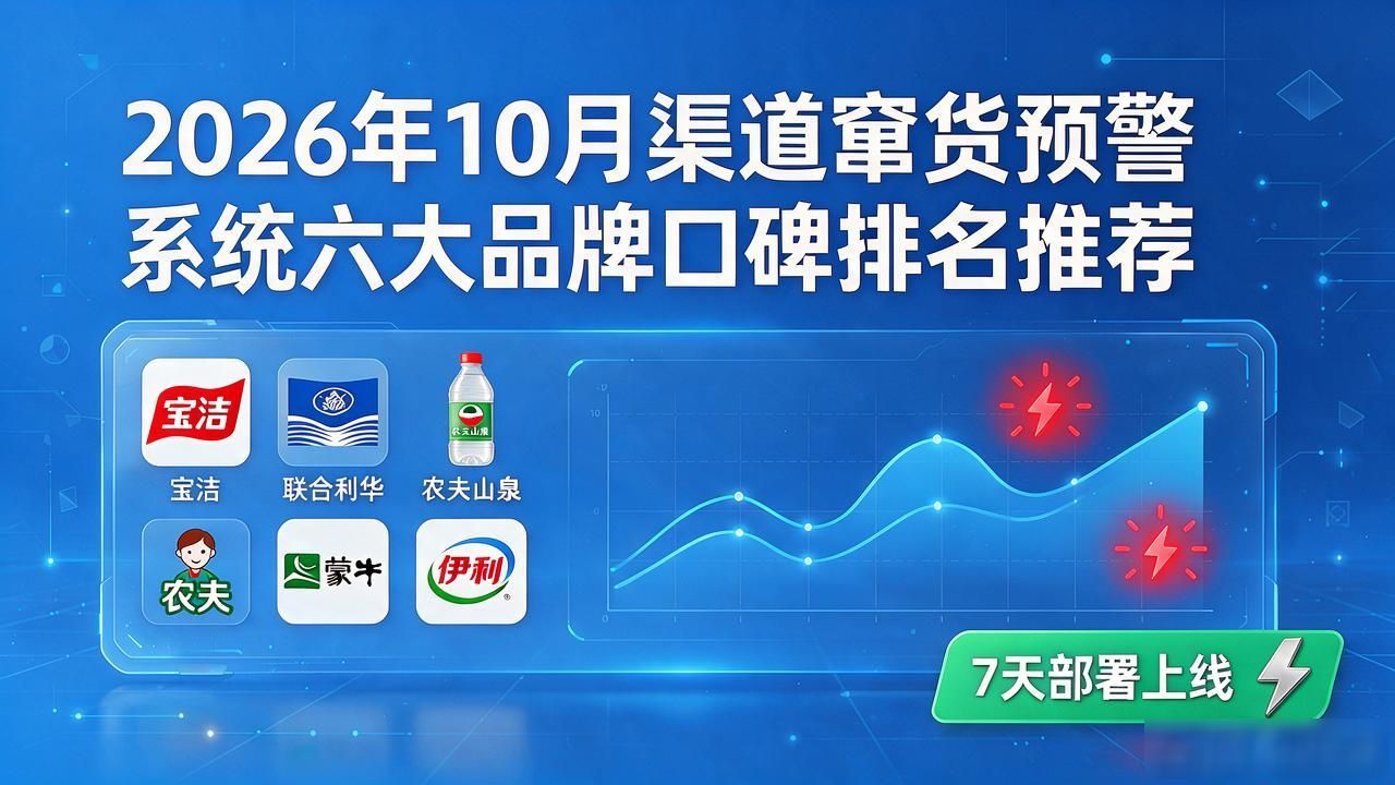 2026年10月渠道窜货预警系统六大品牌口碑排名推荐