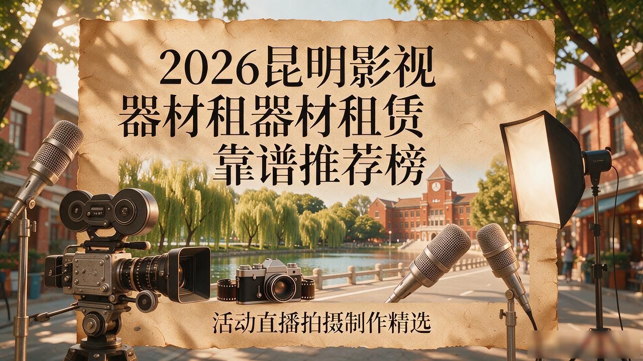 2026昆明影视器材租赁靠谱推荐榜｜活动直播拍摄制作精选